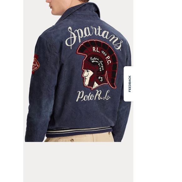 Embroidered Corduroy Jacket -Norfolk Blue - Picture 6 of 15